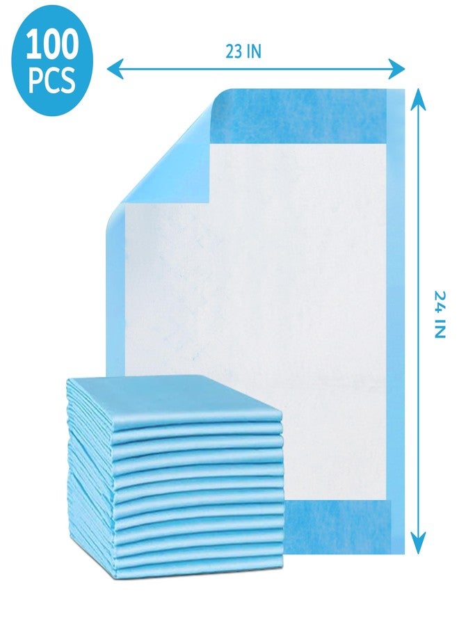 Henry Schein Disposable Underpads 23'' x 24'' (100-Count) Incontinence Pads, Bed Covers, Puppy Training | Thick, Leak Protection for Kids, Adults, Elderly | Liquid, Urine, Accidents - Image 2